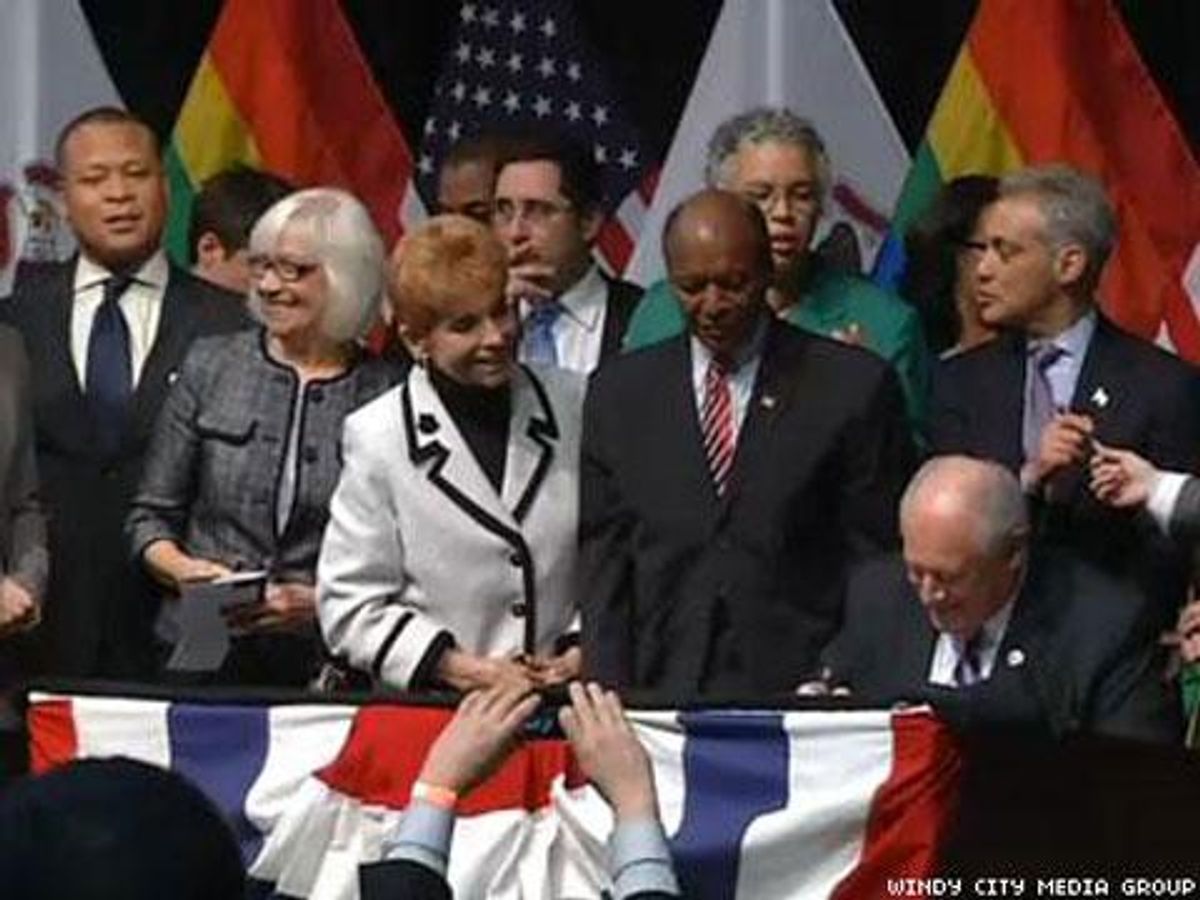 Illinois Celebrates Marriage Equality Signing Amidst Cheers and Tears! 