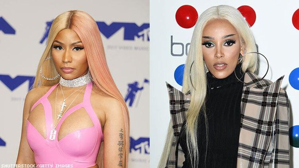 Nicki Minaj Lesbian Sex - Nicki Minaj Comes Out as Straight: 'Used to Be Bi but Now I'm Hetero'