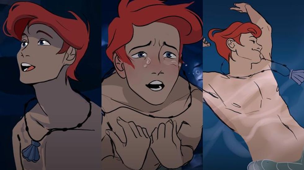 Ariel Cartoon Nude Videos - We're in Love With the Male Version of Ariel from 'The Little Mermaid'