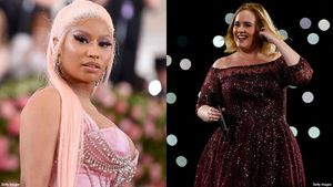 300px x 169px - Nicki Minaj Was 'Being Sarcastic' When Talking About an Adele Collab