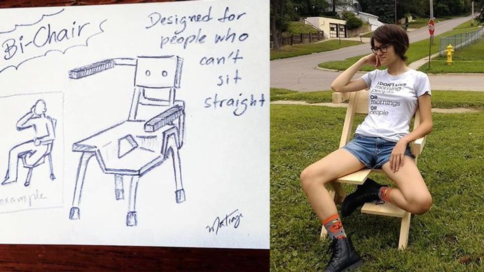 This Wacky Chair for Bisexuals is Something We All Need