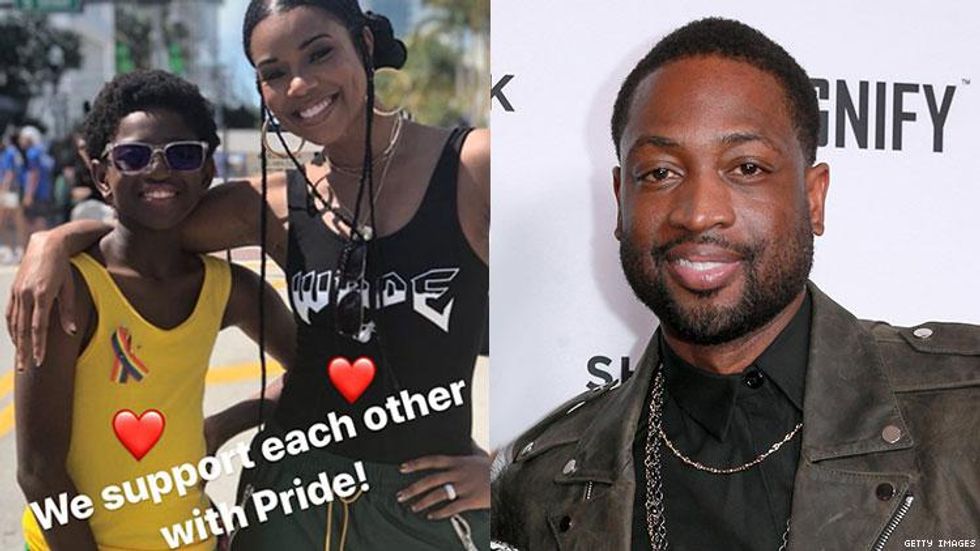 980px x 551px - Dwayne Wade Shuts Down Criticism for Supporting His Son at Pride