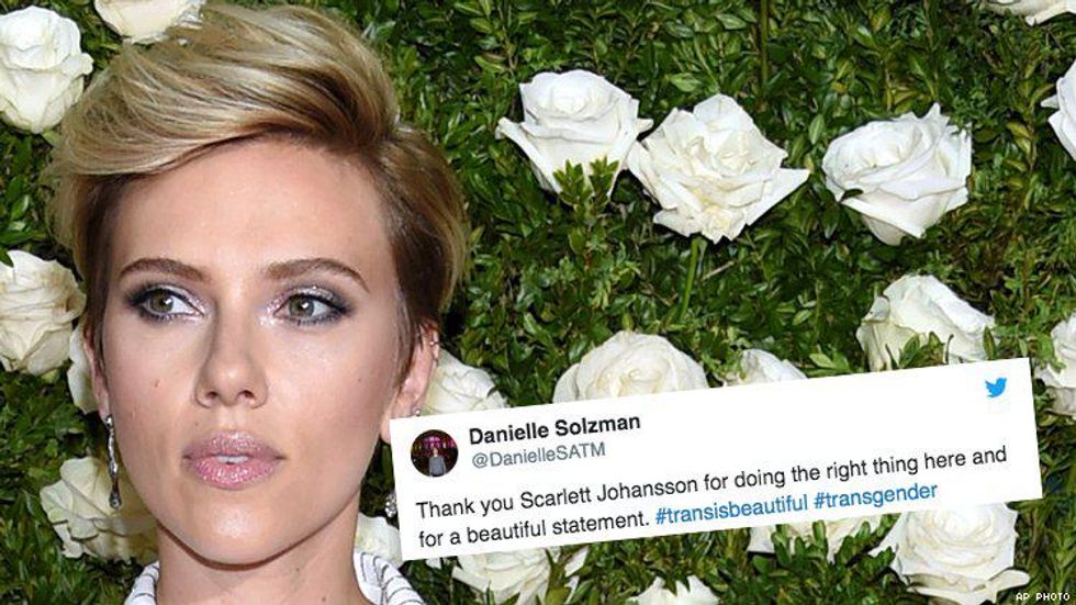 Scarlett Johansson Sex Scene Lesbian - The LGBT Community Celebrates ScarJo Pulling Out From 'Rub & Tug'