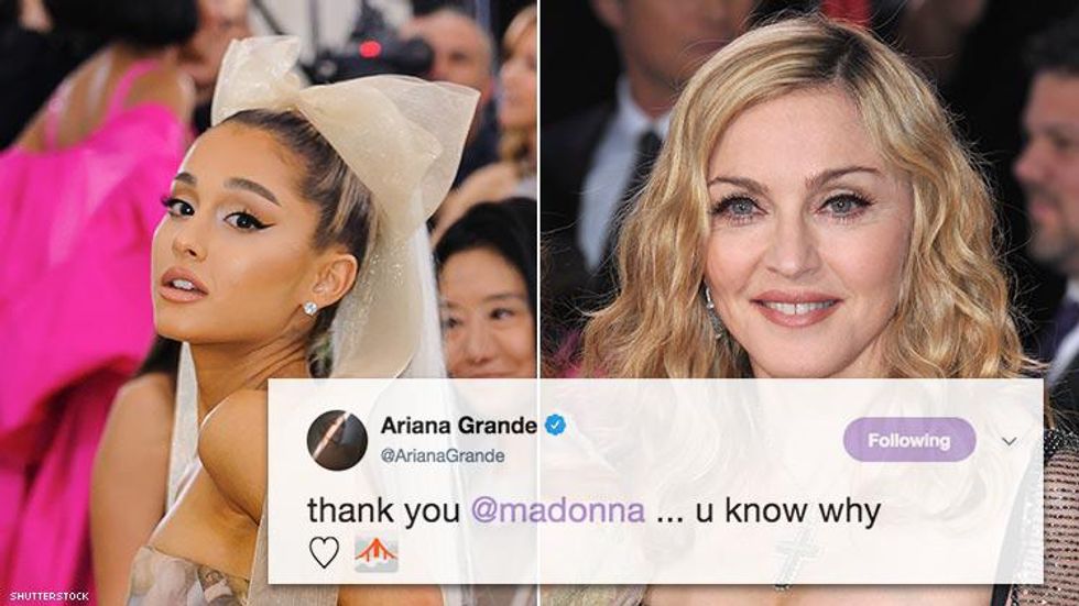 Lesbian Porn Ariana Grande Nudes - Ariana Grande & Madonna May Be Working on Music Together