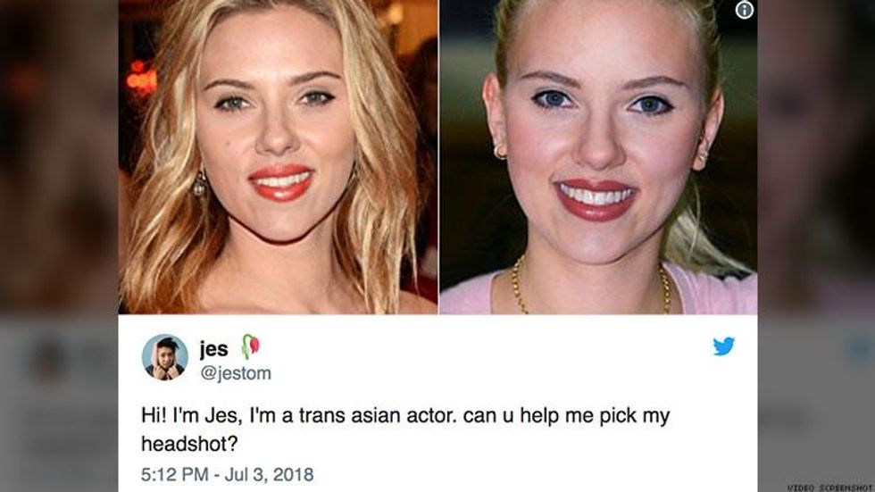 980px x 551px - Twitter Claps Back at Scarlett Johansson's Trans Character Controversy