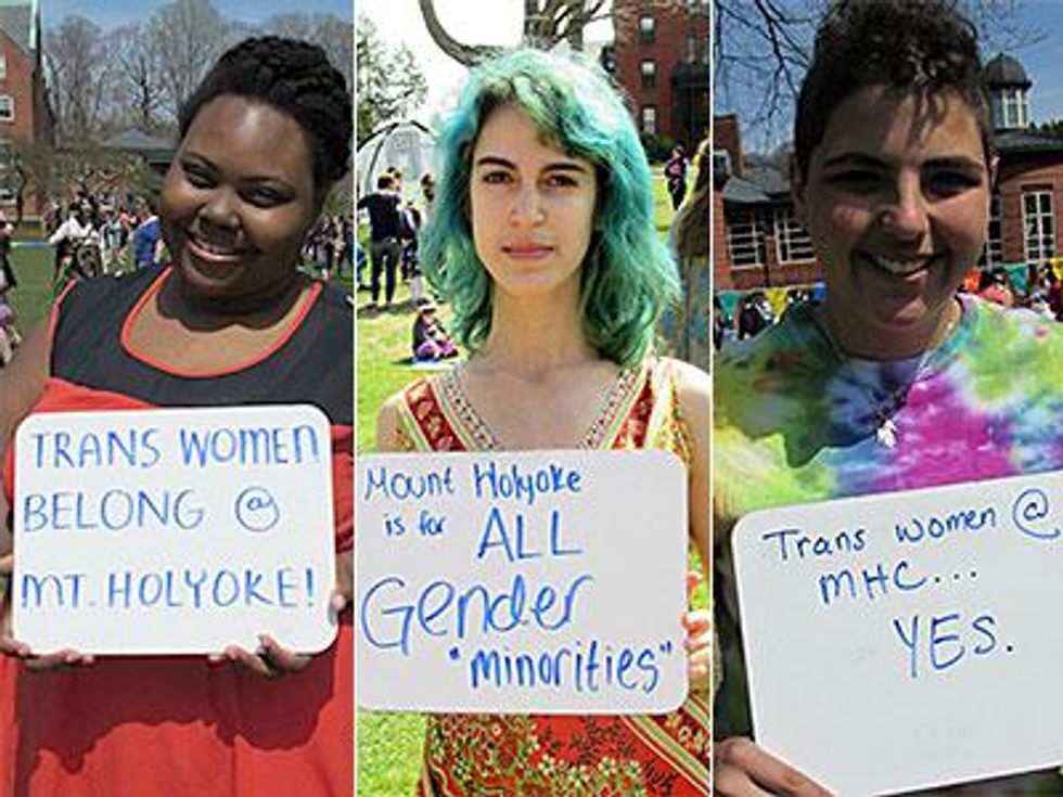PHOTOS: Mount Holyoke Students Come Out for Trans-Inclusion