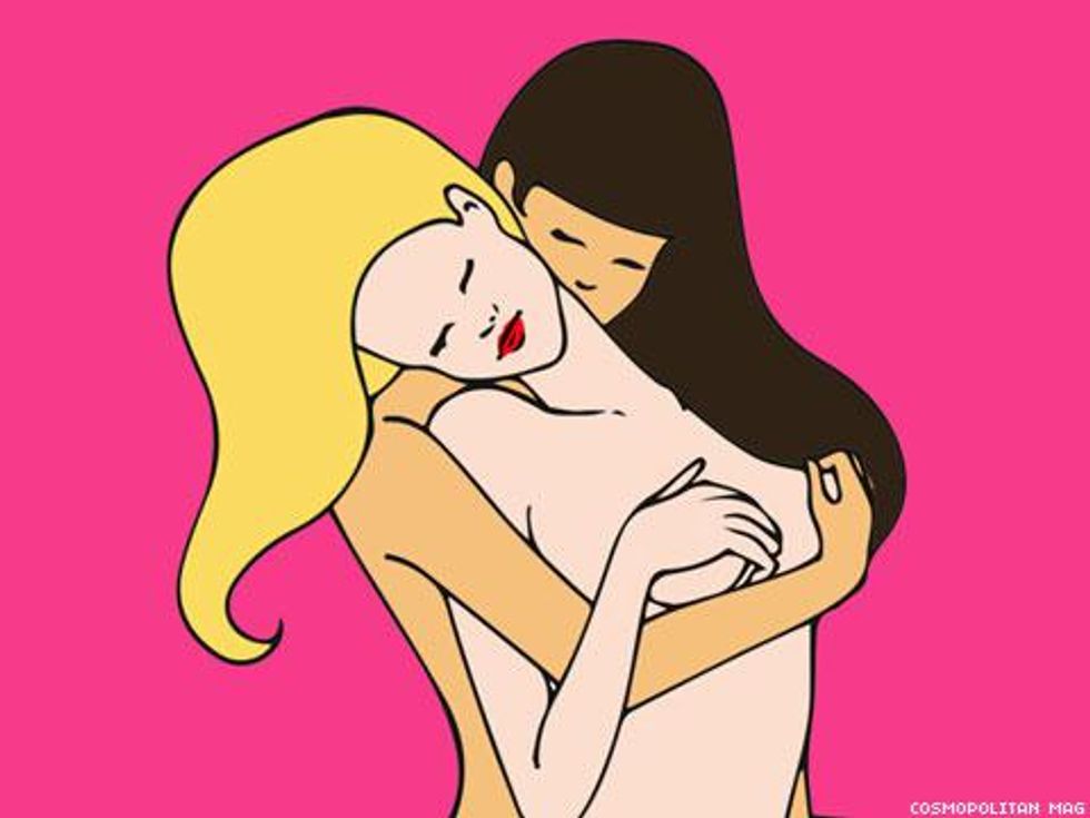 Good Lesbian Sex Positions - Lesbian Sex Positions in Cosmopolitan Magazine? You Read That Right