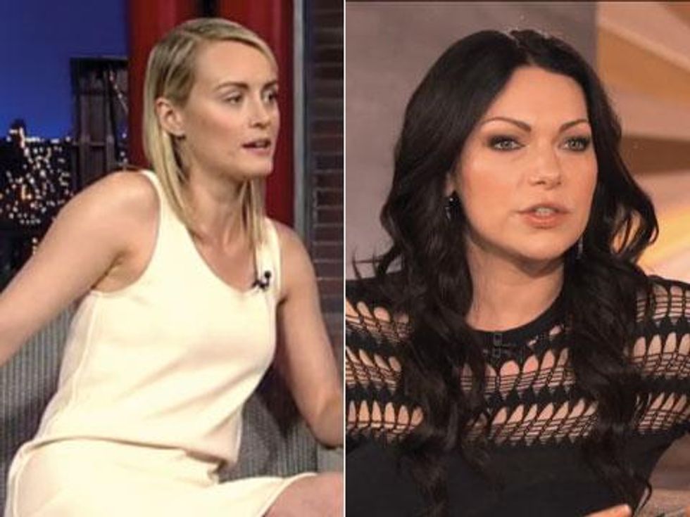 Laura Prepon Anal Sex - WATCH: Laura Prepon and Taylor Schilling Talk OITNB to Latifah and Letterman