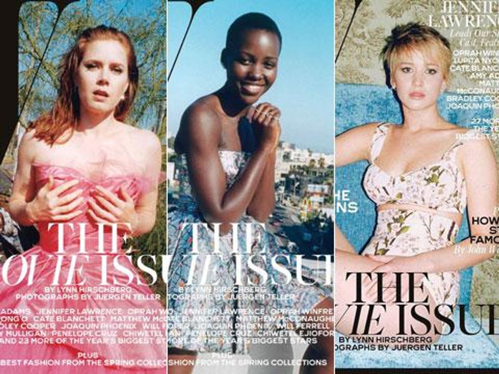 Jennifer Lawrence Lesbian - Shot of the Day: Jennifer Lawrence, Amy Adams, Lupita Nyong'o Wow for W's  Movie Issue