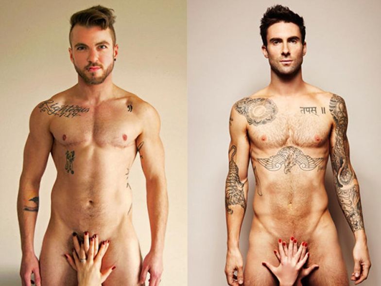 Adam Levine Naked Porn - This Trans Model Recreated Adam Levine's Nude Portrait and It's Awesome