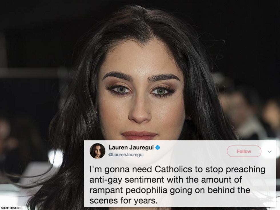 Lauren Jauregui Xxx - Fifth Harmony's Lauren Jauregui Slams Catholic Church Over Anti-Gay  Sentiment & Pedophilia