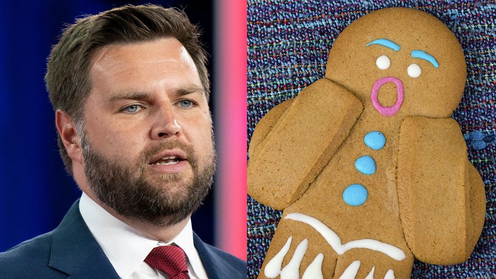 JD Vance and scared cookie 