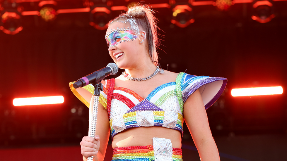 JoJo Siwa performing at LA Pride in the Park 2024