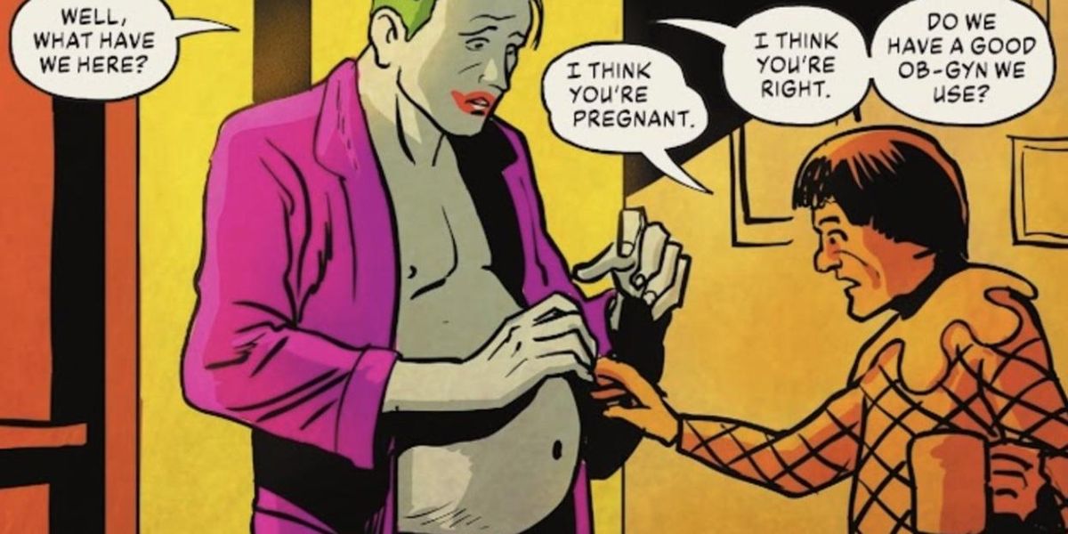 The Joker Cartoon Xxx - New DC Comic Features a Pregnant Joker
