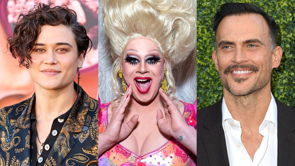 Katy oBrian Cheyenne Jackson Nina west staring cast upcoming queer zombie movie