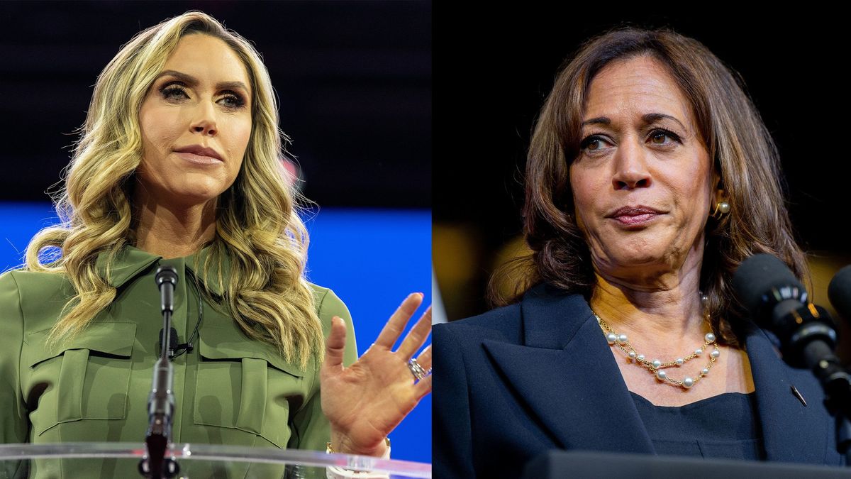 Lara Trump and Kamala Harris