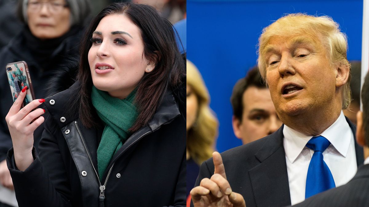 Laura Loomer and Donald Trump