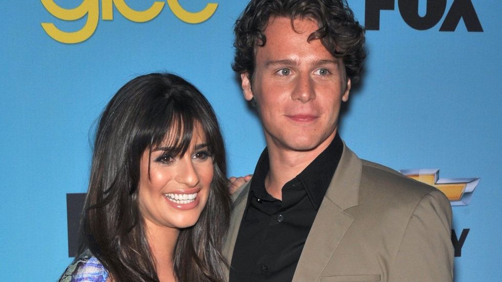 Lea Michele and Jonathan Groff