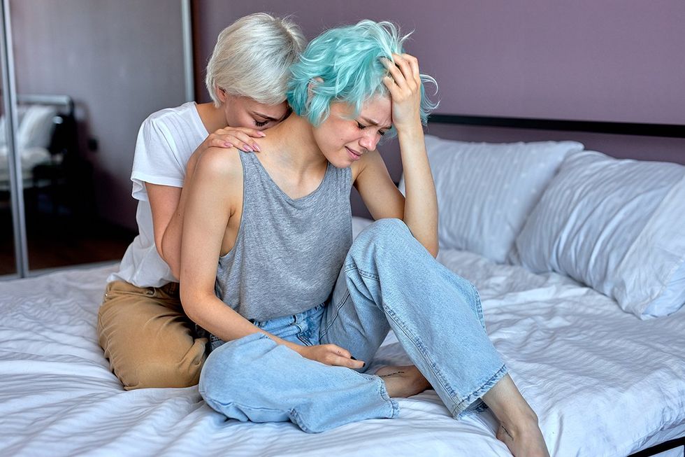 lesbian-bed-death myths: lesbians argue and cry