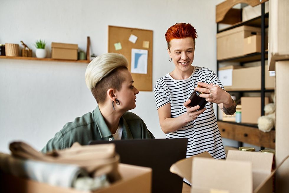 lesbians volunteering