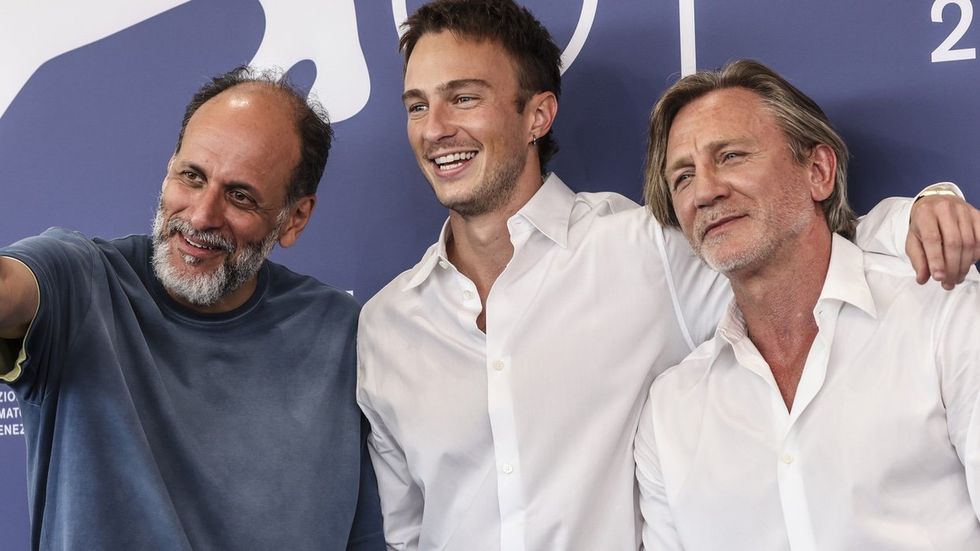 Luca Guadagnino, Drew Starkey, and Daniel Craig