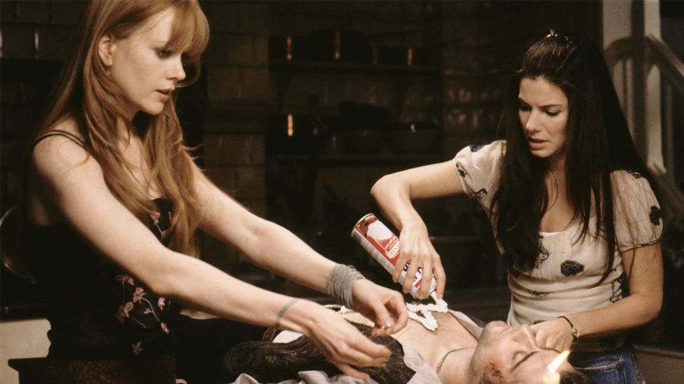 Nicole Kidman, Sandra Bullock and Goran Visnjic in Practical Magic