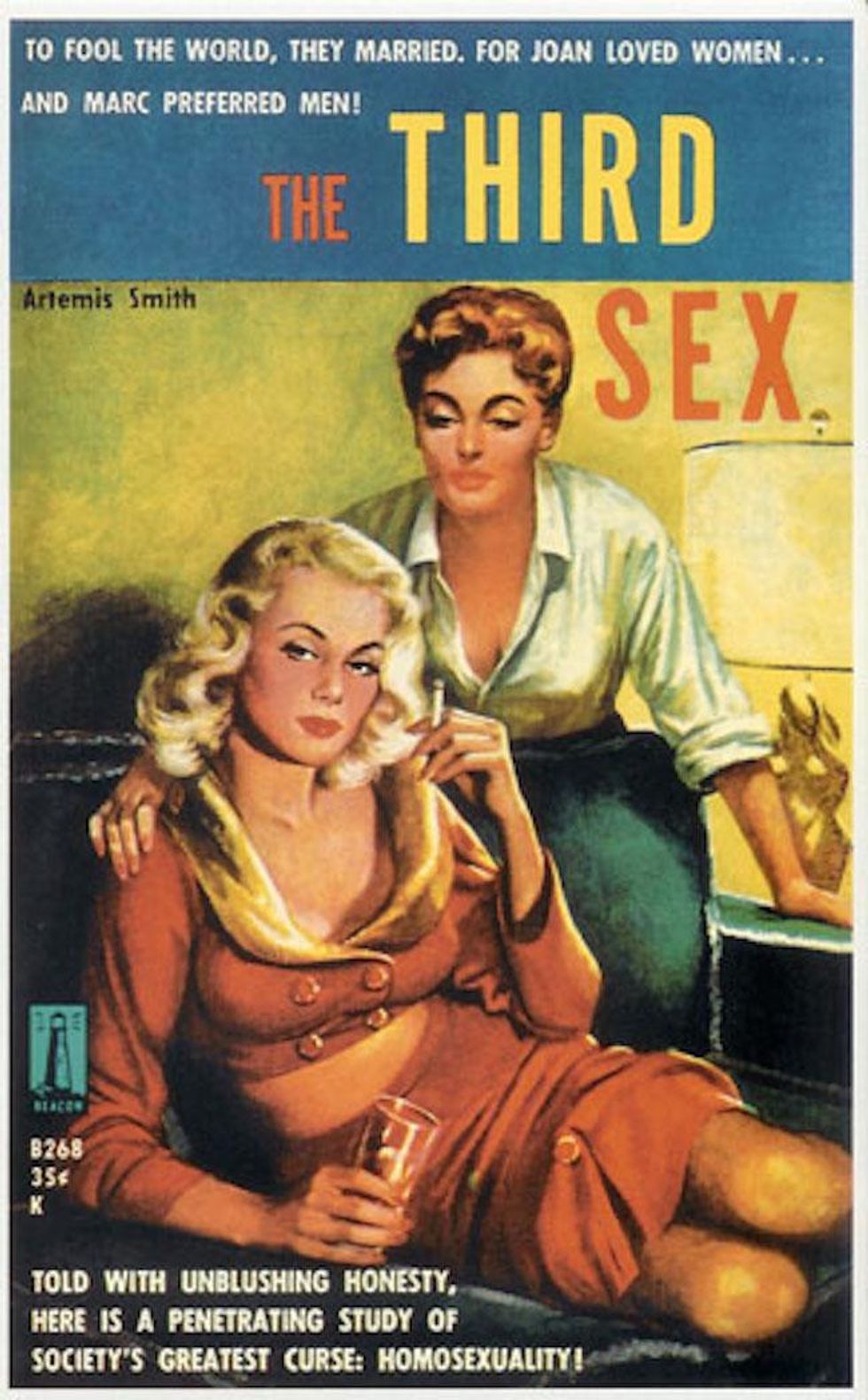 10 Ridiculously Salacious Pulp Book Covers Featuring Lesbian Lovers