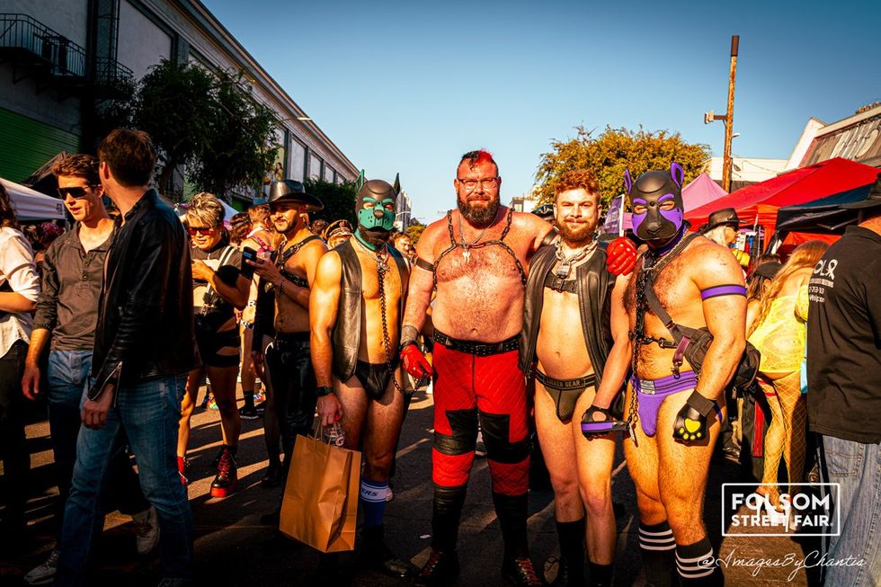 OUT MAGAZINE photo gallery San Francisco Folsom Festival 2024 Kink Leather Bondage SM public play Chantis Parks photographer