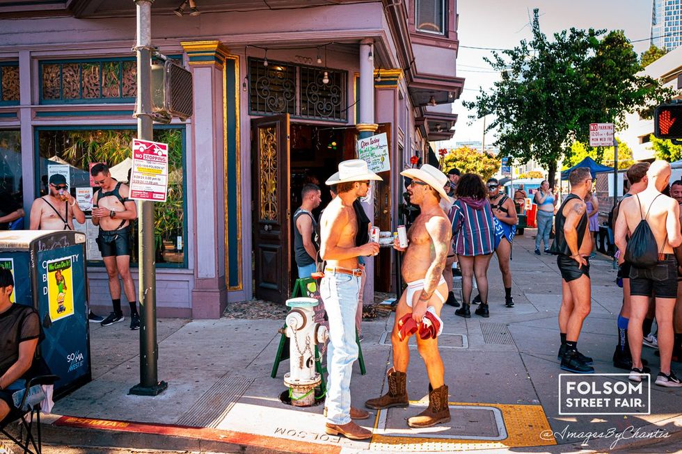 OUT MAGAZINE photo gallery San Francisco Folsom Festival 2024 Kink Leather Bondage SM public play Chantis Parks photographer