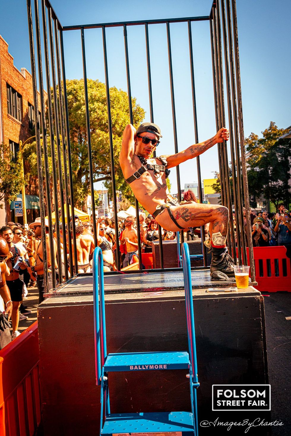 OUT MAGAZINE photo gallery San Francisco Folsom Festival 2024 Kink Leather Bondage SM public play Chantis Parks photographer