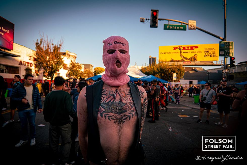 OUT MAGAZINE photo gallery San Francisco Folsom Festival 2024 Kink Leather Bondage SM public play Chantis Parks photographer