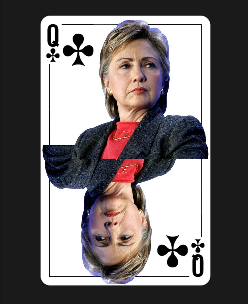 photo gallery Nasty Women Playing Cards Hilary Clinton as Queen of Clubs