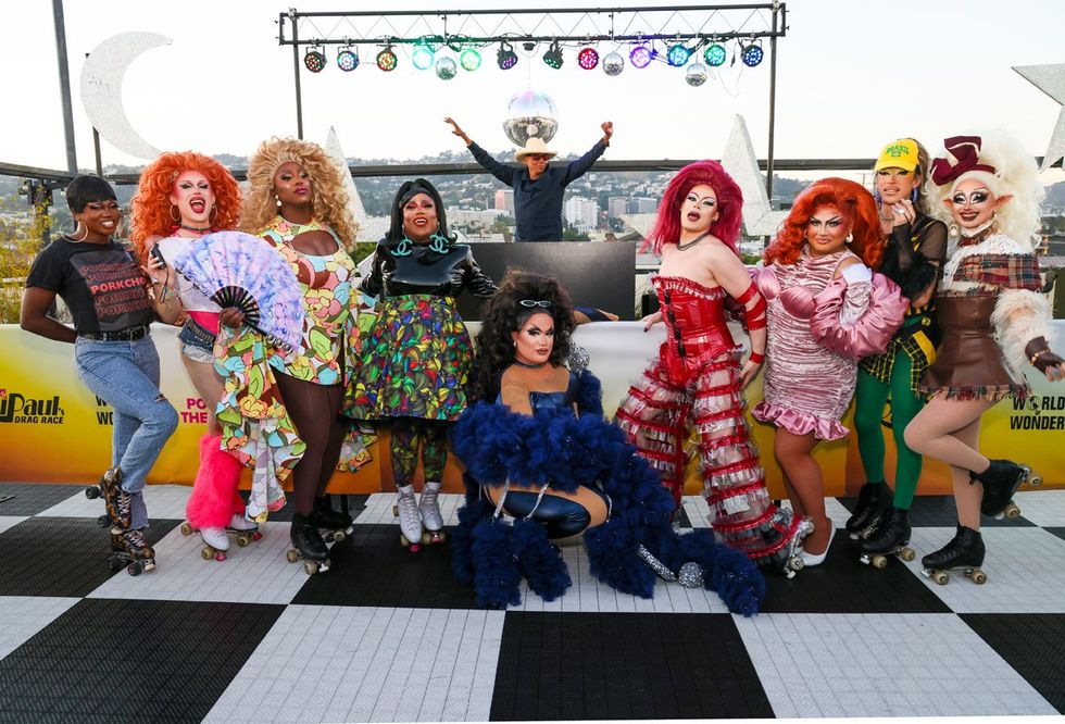 photo gallery RuPaul Drag Race Emmy Nomination Celebration Roller Rink Skate Event