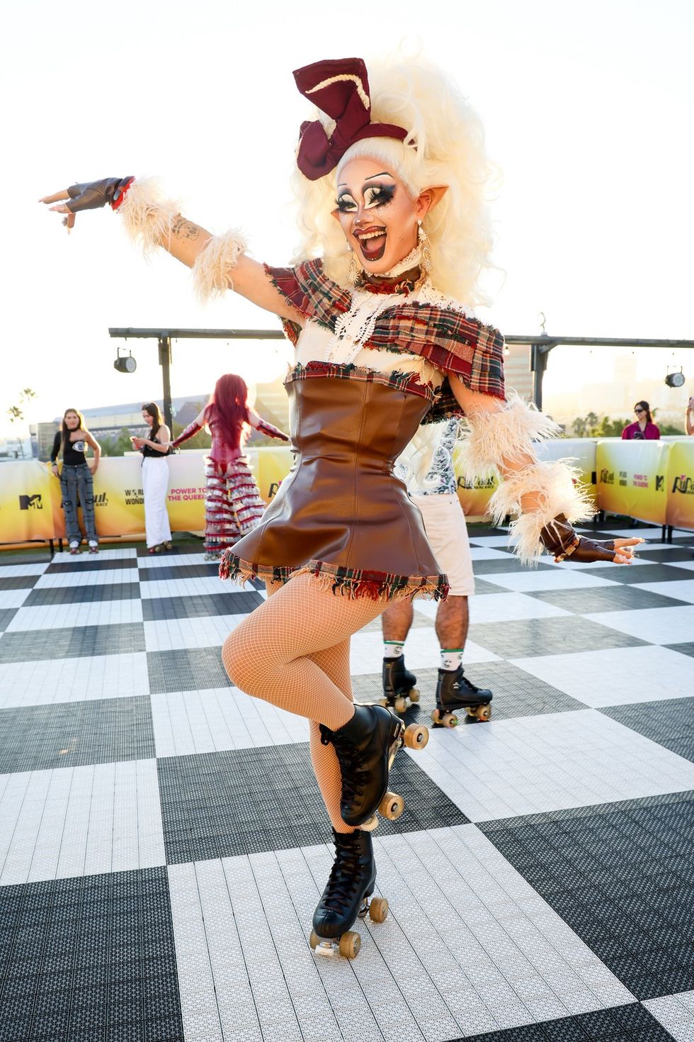 photo gallery RuPaul Drag Race Emmy Nomination Celebration Roller Rink Skate Event