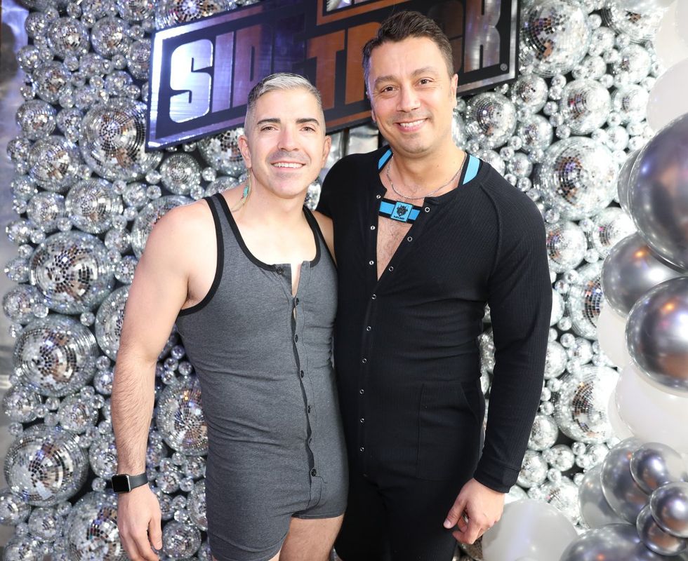 photo gallery Sidetrack Chicago gay bar New Years Day onesie party