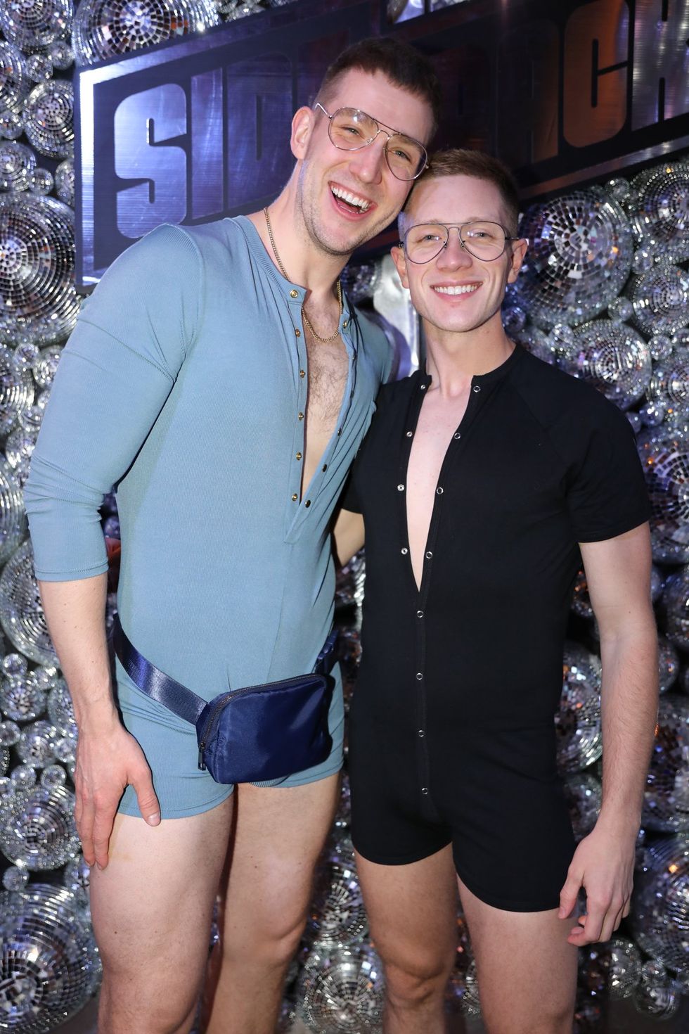 photo gallery Sidetrack Chicago gay bar New Years Day onesie party