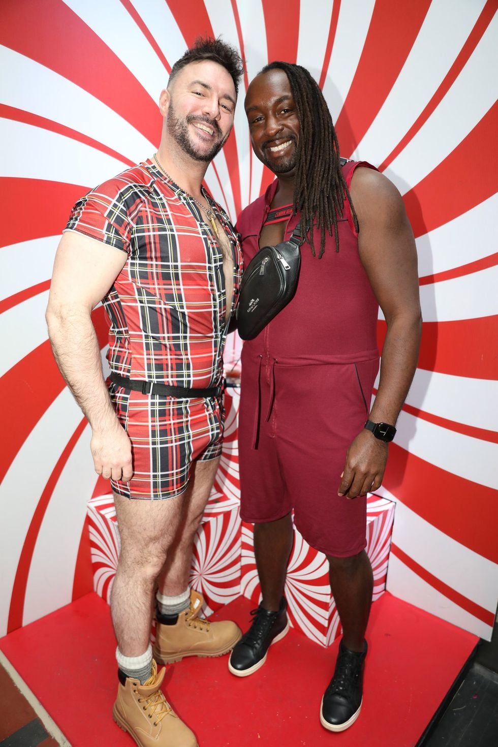 photo gallery Sidetrack Chicago gay bar New Years Day onesie party