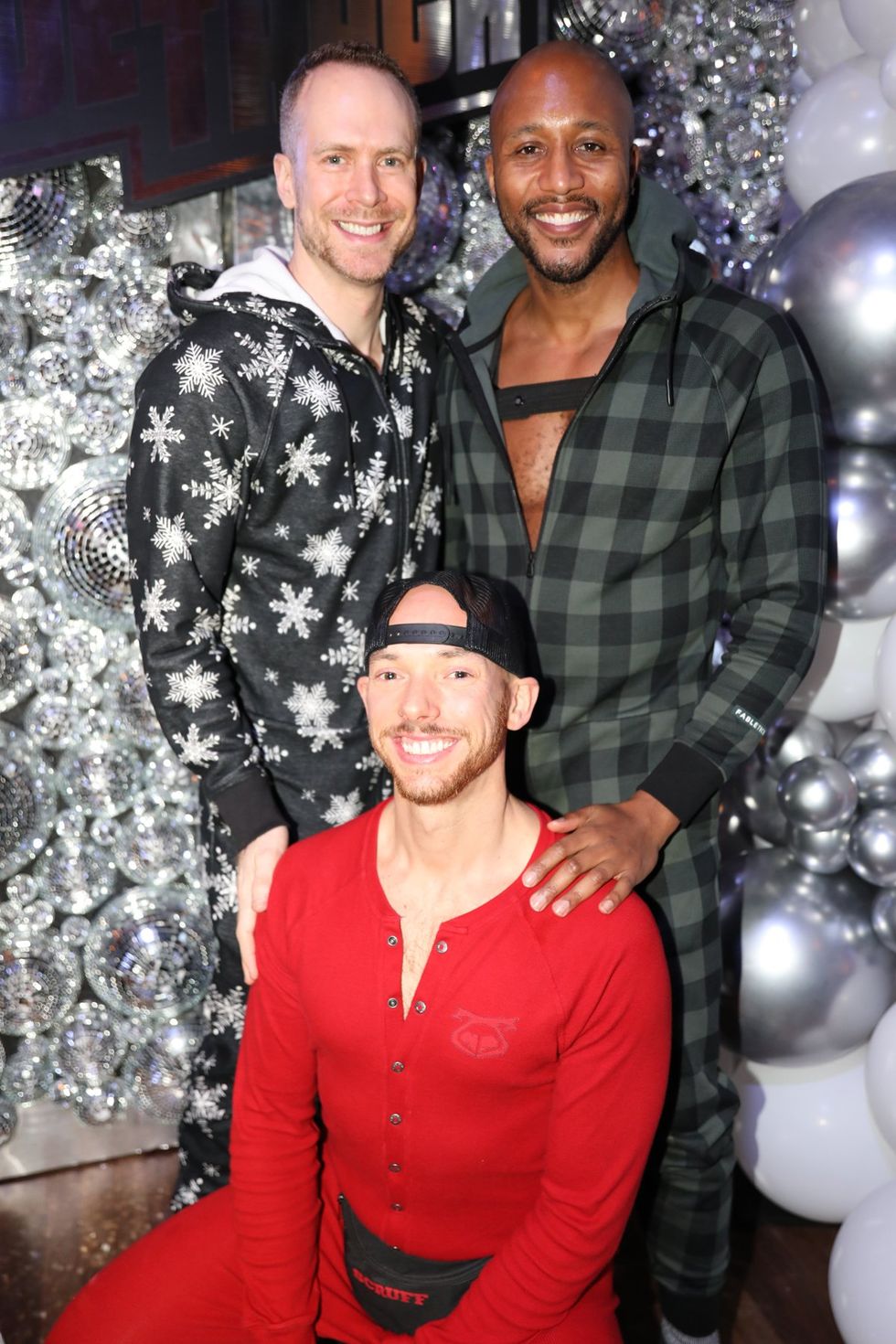 photo gallery Sidetrack Chicago gay bar New Years Day onesie party