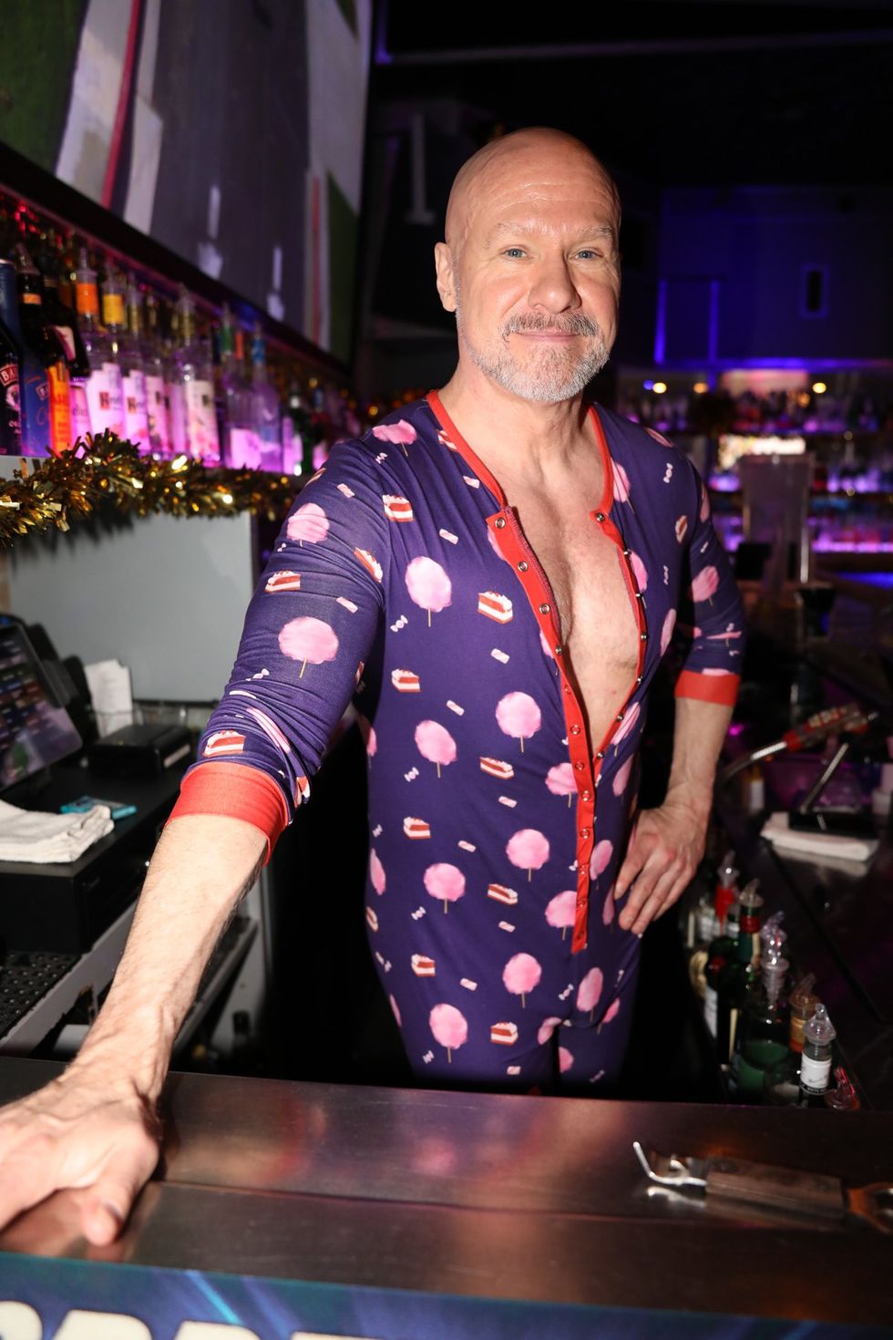 photo gallery Sidetrack Chicago gay bar New Years Day onesie party