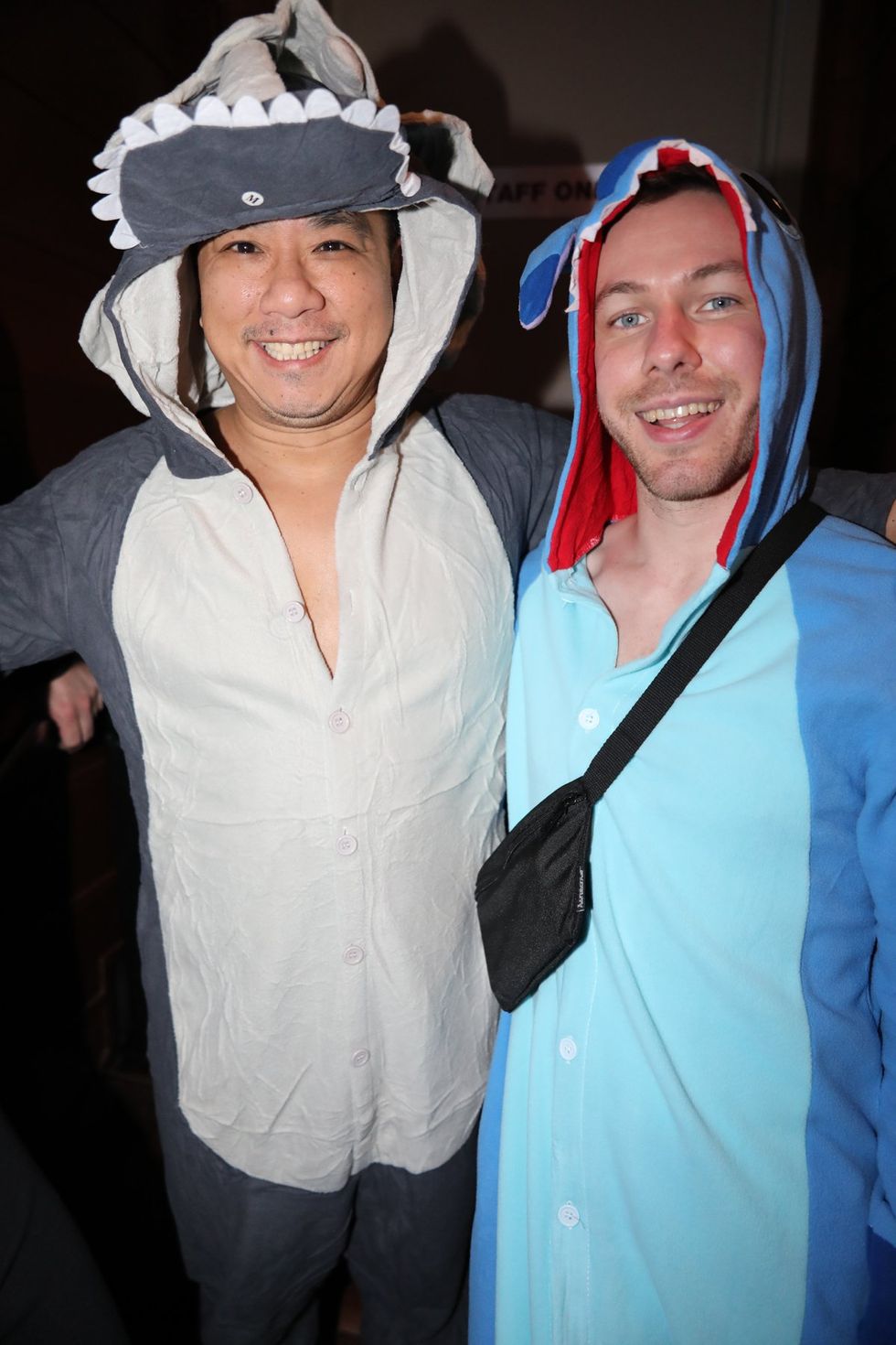 photo gallery Sidetrack Chicago gay bar New Years Day onesie party