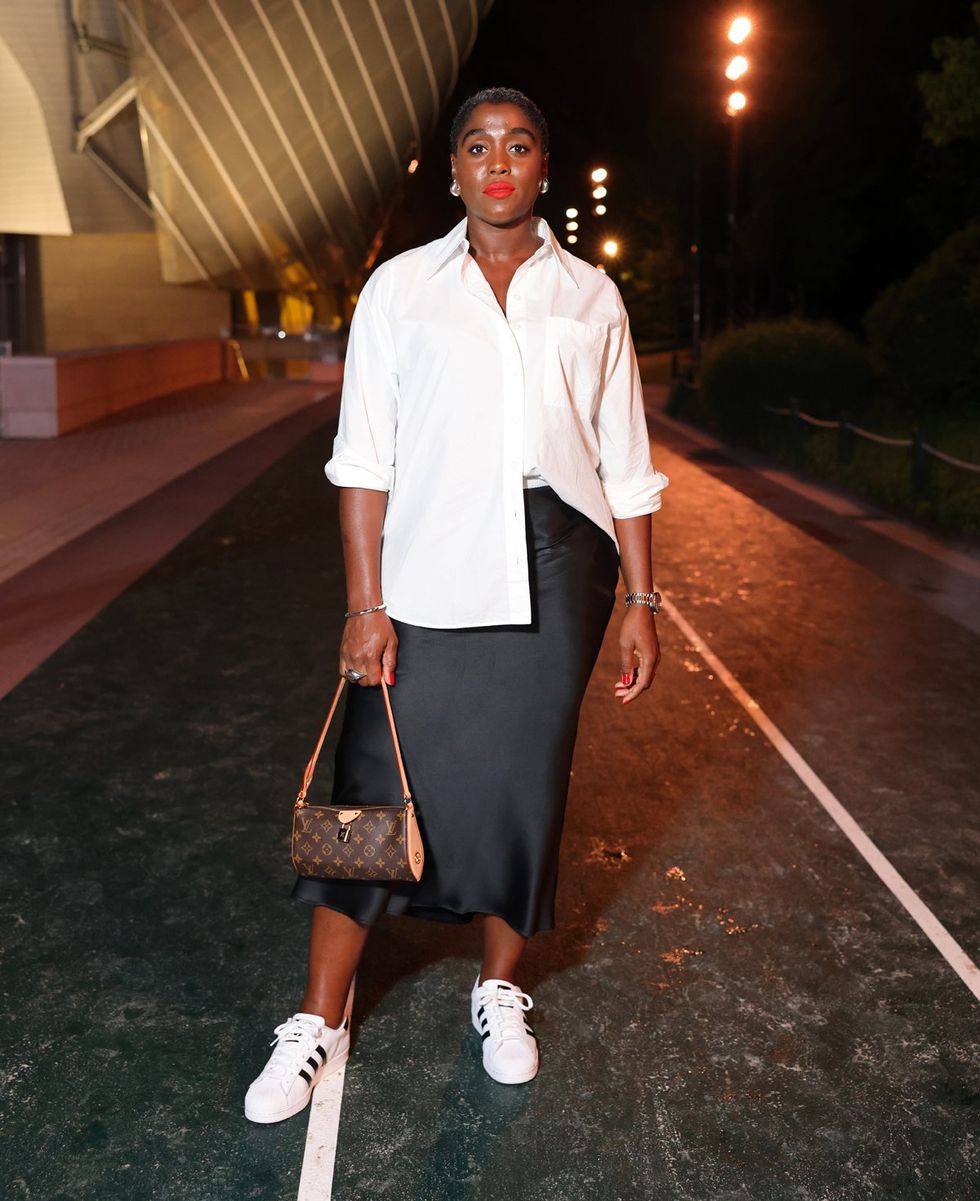 Prelude To The Olympics preparty at Fondation Louis Vuitton Paris France attended by Lashana Lynch