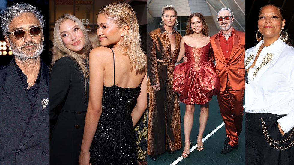 Prelude To The Olympics preparty at Fondation Louis Vuitton Paris France attended by Taika Waititi, Eileen Gu and Zendaya, Ashlyn Harris, Sophia Bush and Alan Cumming, and Queen Latifah