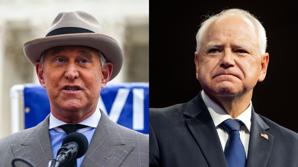 Roger Stone called Tim Walz a homophobic slur