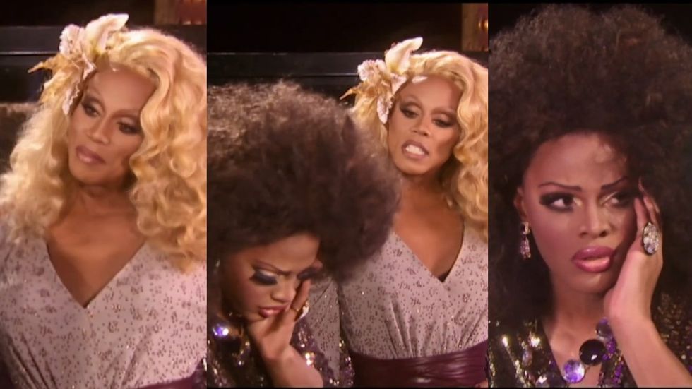 RuPaul and Tyra Sanchez on RuPaul's Drag Race season 2