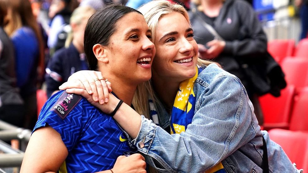 Sam Kerr and Kristie Mewis