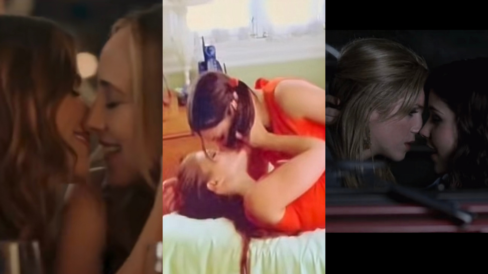 Scenes from "Grey's Anatomy", "Nip/Tuck" and "John Tucker Must Die" all featuring actress Sophia Bush kissing other women