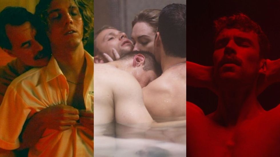 shocking gay sex scenes:  The White Lotus; Sense8; Fire Island