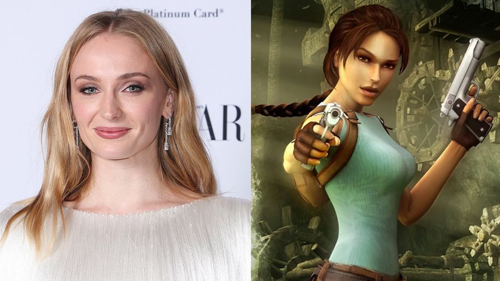 Sophie Turner and Lara Croft