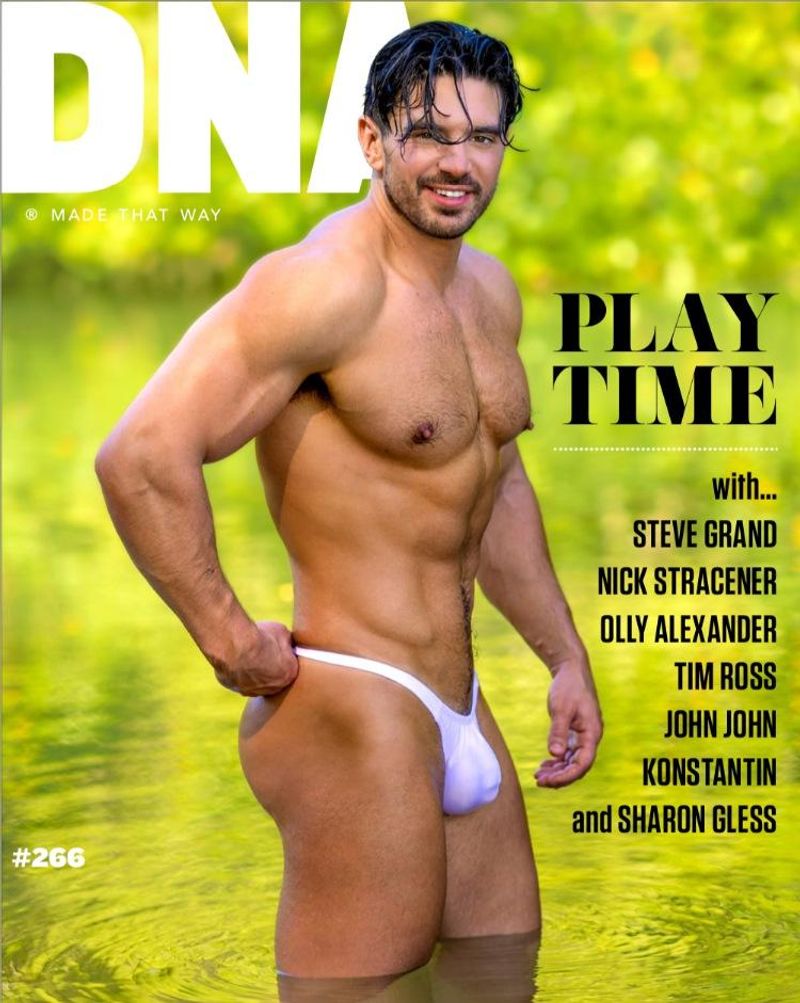 Steve Grand Shows off Underwear Line in Revealing DNA Magazine Cover