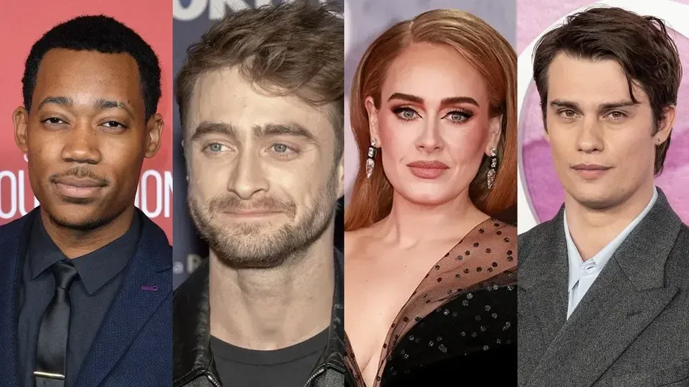 straight celebrities: Tyler James Williams; Daniel Radcliffe; Adele; Nicolas Galitzine